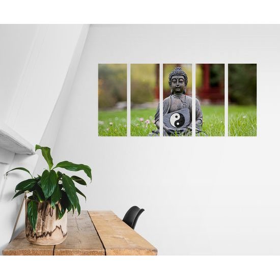 5-dielny obraz jin a jang