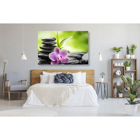 Obraz wellnes kamene v srdci prírody