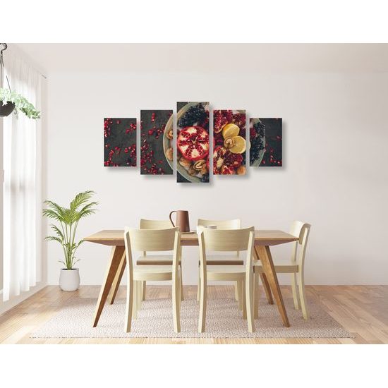 5-dielny obraz zdravá zmes