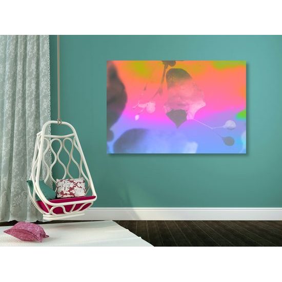 Obraz nádherný list v pastelových farbách