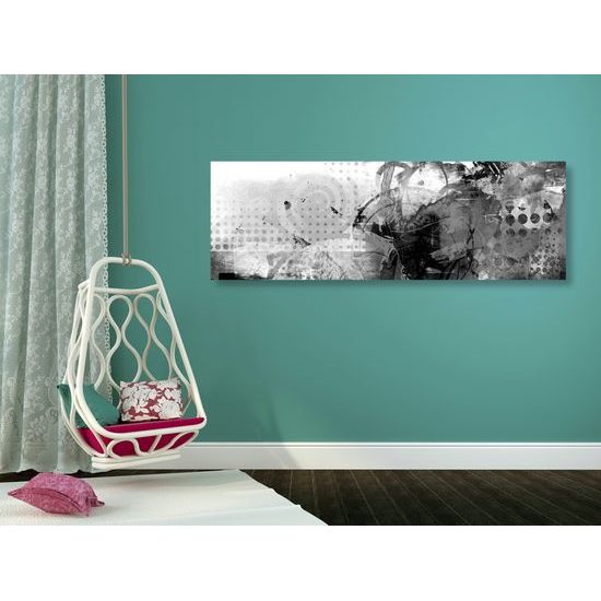 Obraz grafické umenie v čiernobielom prevedení