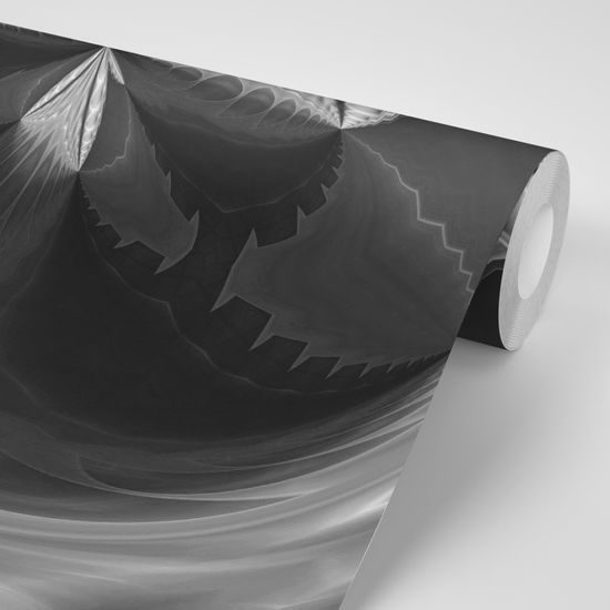 Samolepiaca tapeta čiernobiela fantasy abstrakcia