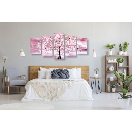 5-dielny obraz krásy japonskej prírody