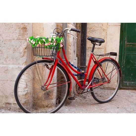 Obraz starý bicykel v Talianskom mestečku