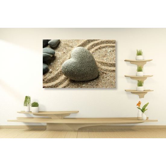Obraz nádherný Zen kameň ako znak lásky