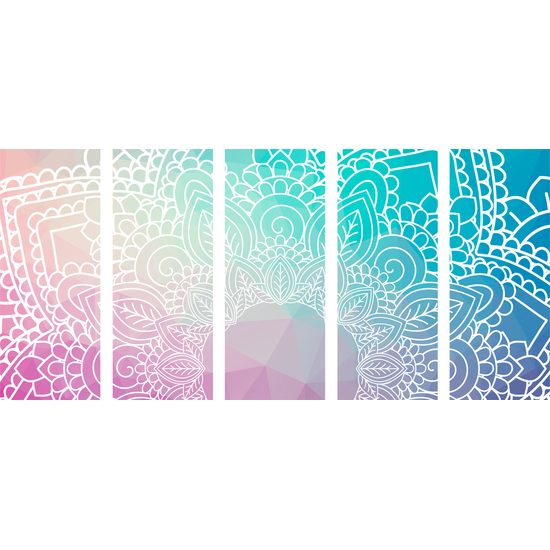 5-dielny obraz detail Mandaly