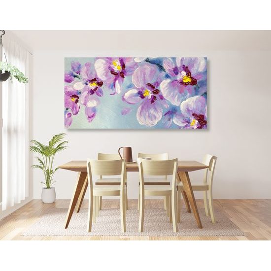 Obraz maľované fialky