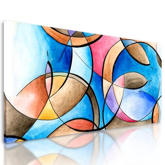 Obraz abstraktné zobrazenie tvarov