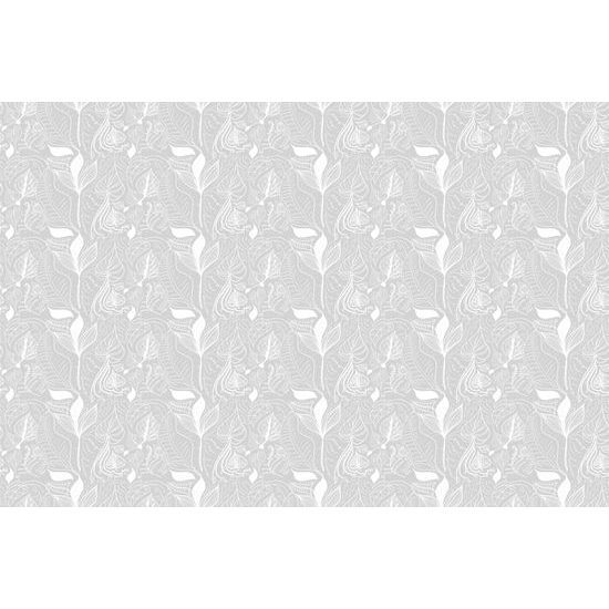 Tapeta umelecké listy v šedom prevedení