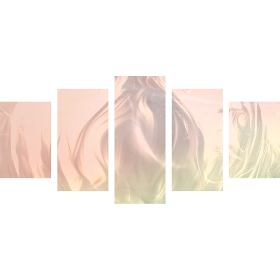 5-dielny obraz abstraktné znázornenie prírody