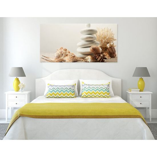 Obraz zen kamene a dary mora