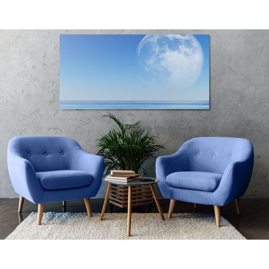 Obraz mesiac za horizontom