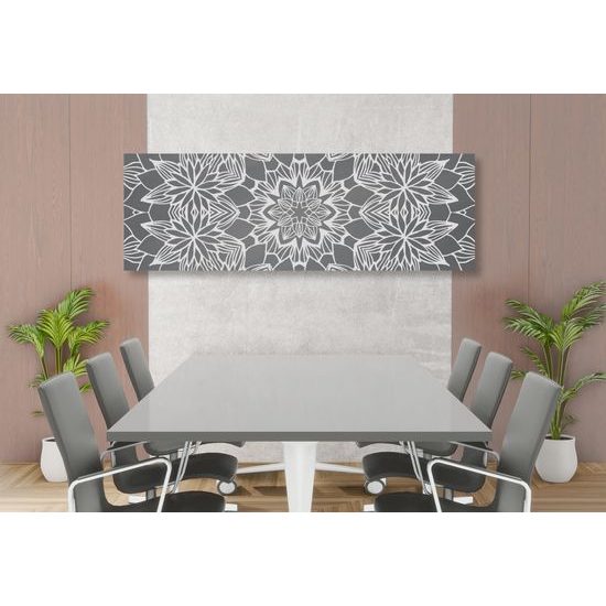 Obraz umelecká abstrakcia s kvetinovým motívom