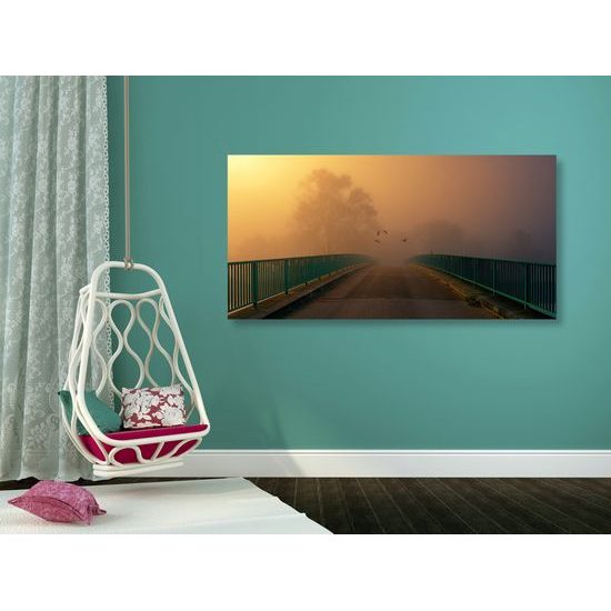 Obraz most zahalený hmlou