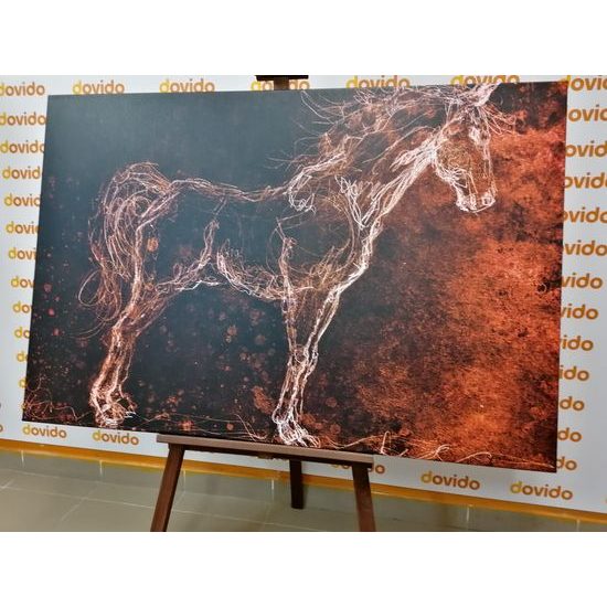 Obraz kreslený kôň