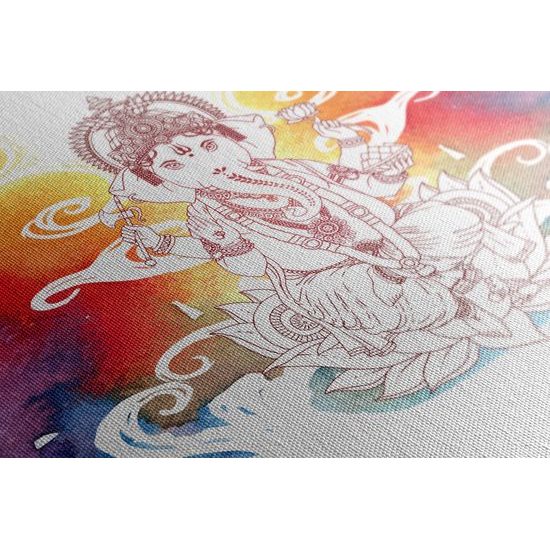 Obraz budhistický Ganéš vo farebnom prevedení