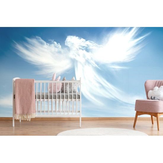 Zaujímavá samolepiaca tapeta fascinujúci oblak anjela