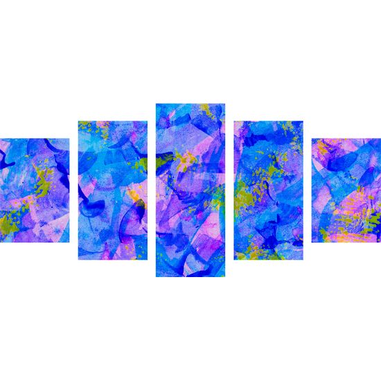 5-dielny obraz abstraktné umelecké dielo
