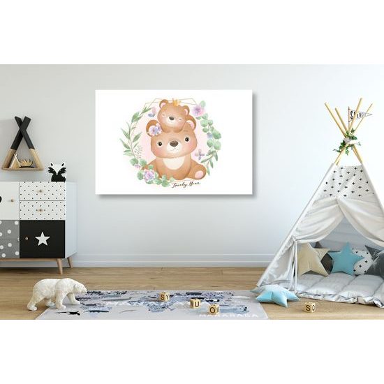 Obraz roztomilá medvedia rodinka