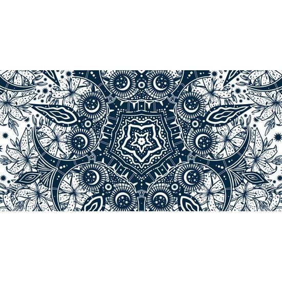 Obraz umelecká abstrakcia v modrom prevedení