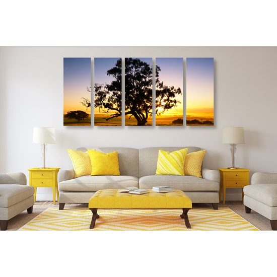 5-dielny obraz africká savana