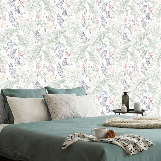 Tapeta jemné listy parade