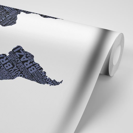 Originálna samolepiaca tapeta moderná mapa sveta