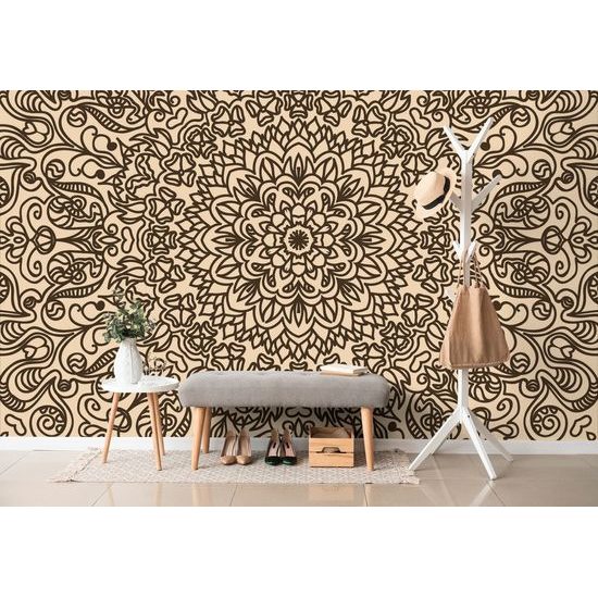 Tapeta Mandala v štýle kvetov