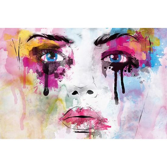 Jedinečná samolepiaca tapeta zraniteľnosť ženy