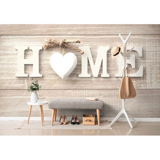 Originálna samolepiaca fototapeta vintage nápis Home