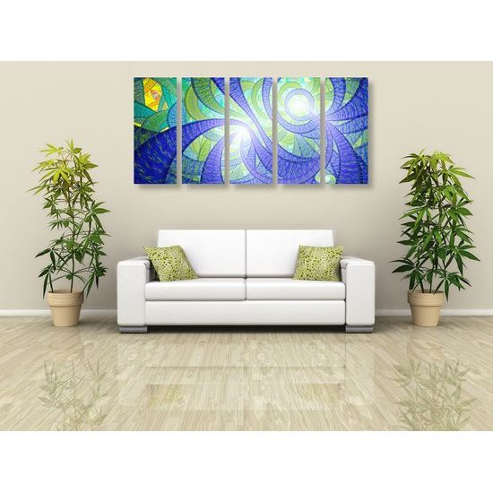 5-dielny obraz zaujímavé vzory