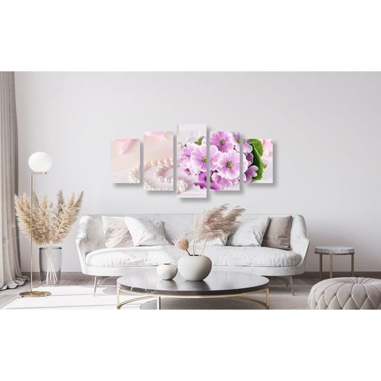 5-dielny obraz luxusné zátišie