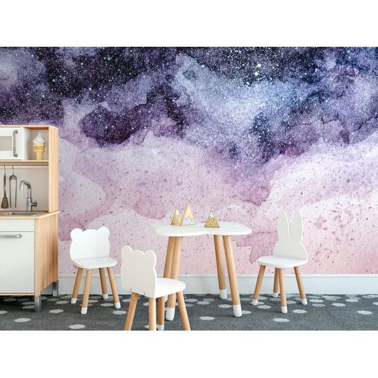 Tapeta abstrakcia oblohy vo fialových odtieňoch