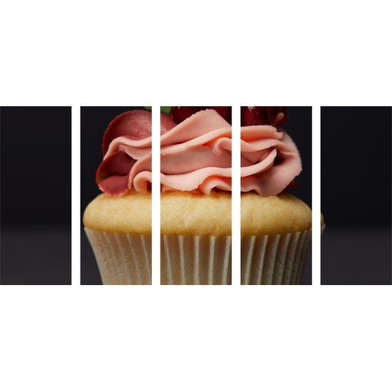 5-dielny obraz chutný muffin