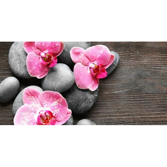 Obraz zen kamene na drevenom pozadí