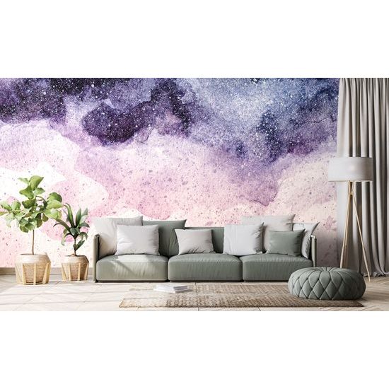 Samolepiaca tapeta abstrakcia oblohy vo fialových odtieňoch