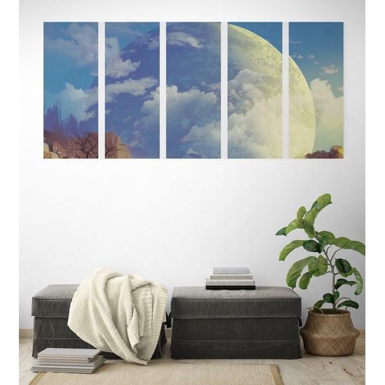 5-dielny obraz žena v neznámom svete