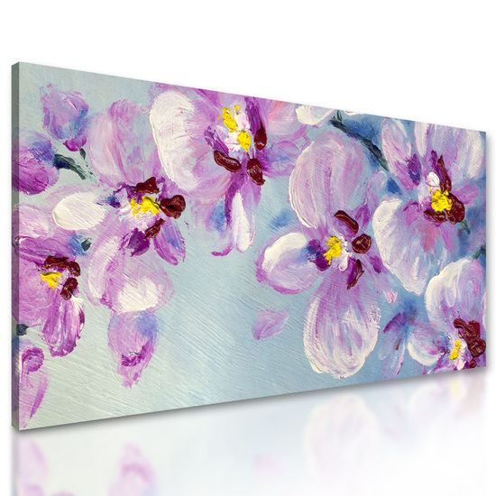 Obraz maľované fialky