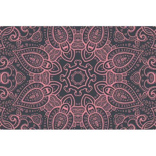 Tapeta Mandala v indickom štýle v ružovom prevedení