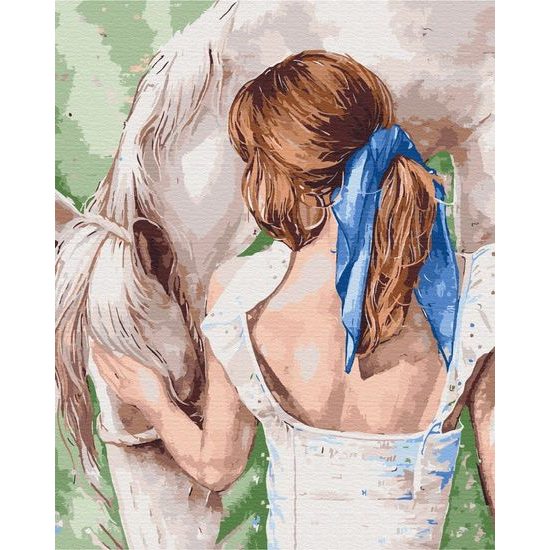 Maľovanie podľa čísiel nehynúca láska ku koňom