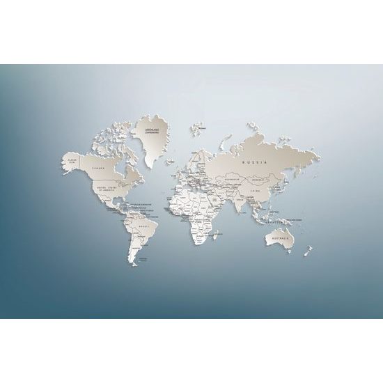 Samolepiaca tapeta nevšedná mapa sveta
