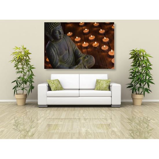 Obraz Budha pri meditácií