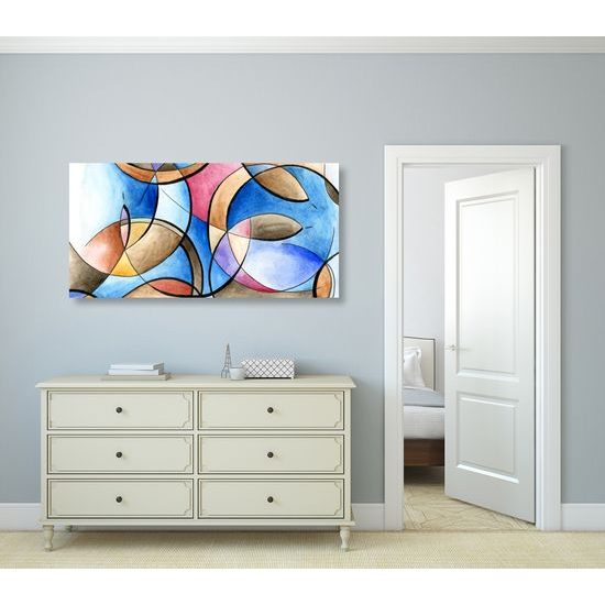 Obraz abstraktné zobrazenie tvarov