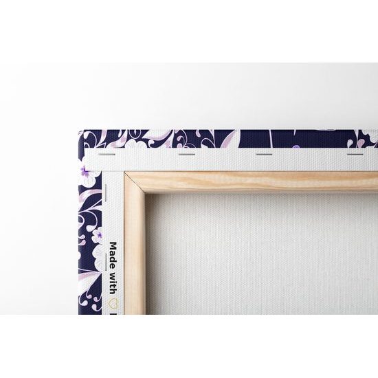 Obraz zaujimavá kvetinová Mandala v fialovom prevedení