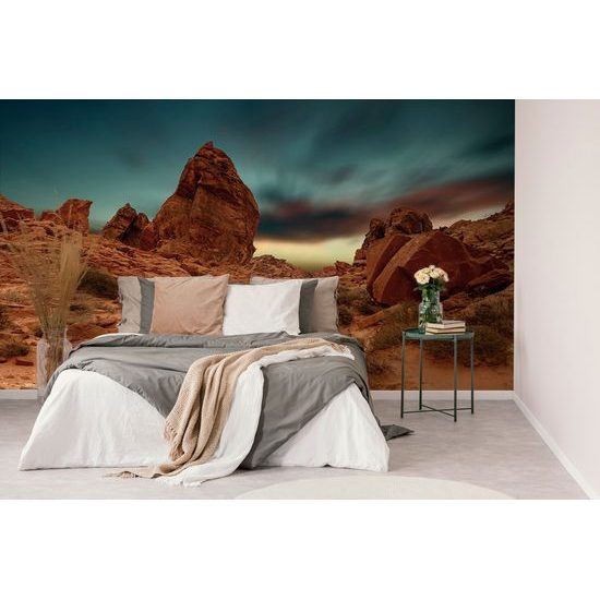 Samolepiaca fototapeta skaly pred búrkou