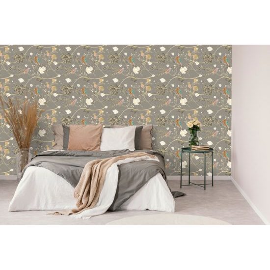 Tapeta jmené zobrazenie vtáčikov na konároch