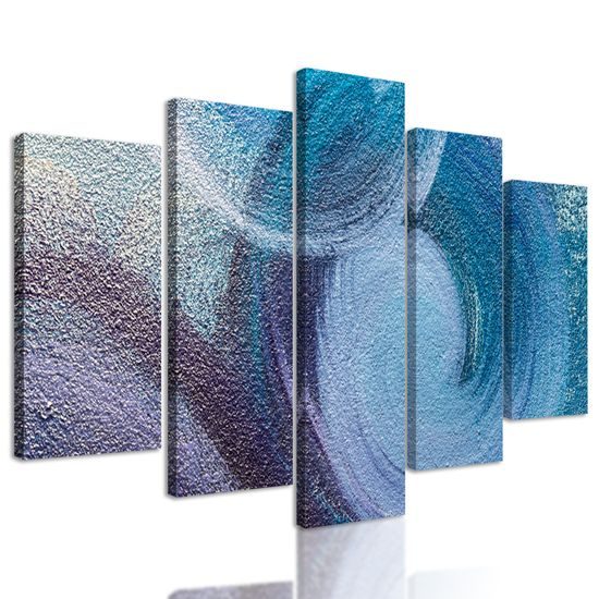 5-dielny obraz maľované more