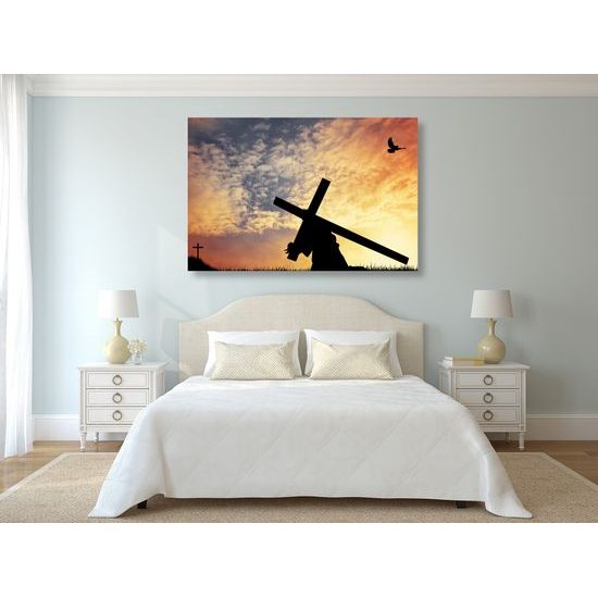 Obraz ťažké bremeno na pleciach