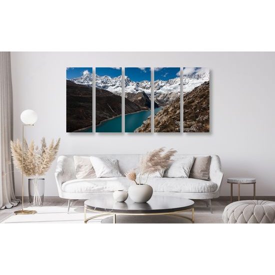 5-dielny obraz tiahle pleso v národnom parku