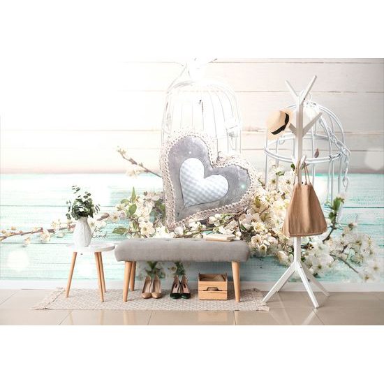 Fototapeta zátišie so srdiečkom vo vintage štýle